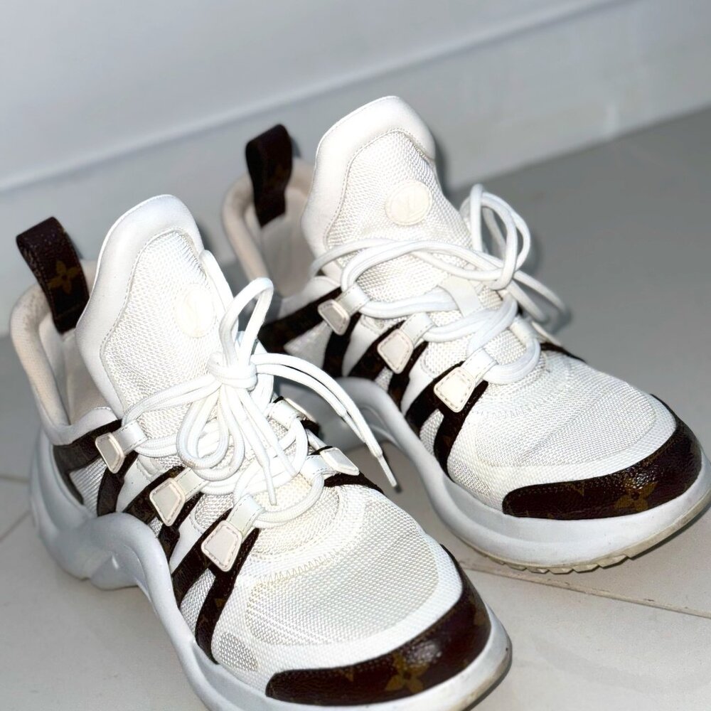 Louis Vuitton Archlight Sneakers – Monogram White/Brown – Size 40 - US 9.5
